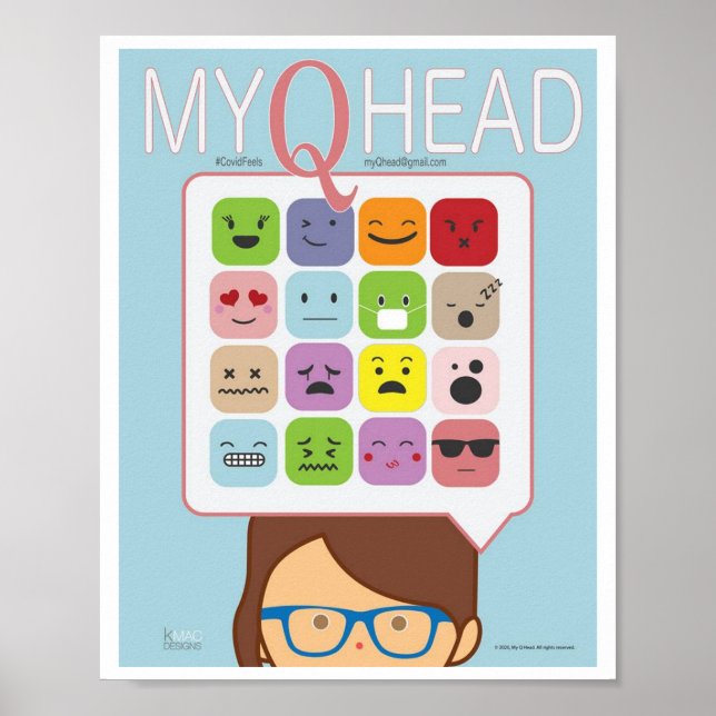 MyQHead-Poster Poster (Vorne)