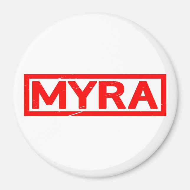 Myra-Briefmarke Magnet (Vorne)