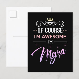 Myra Natürlich bin ich Phantastisch Postkarte