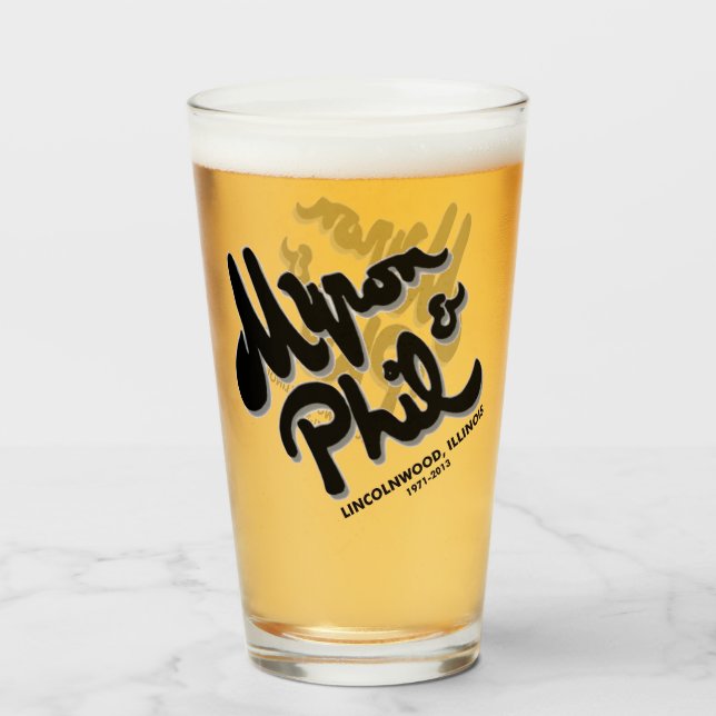 Myron and Phil's Steak House, Lincolnwood, IL Glas (Vorne (Gefüllt))