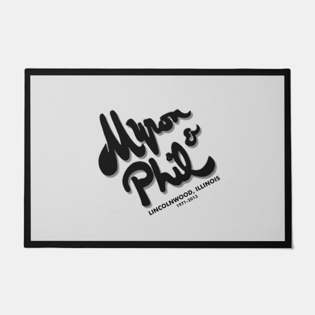 Myron und Phil's Steak House, Lincolnwood, IL Door Fußmatte (Vorderseite)