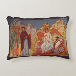Myrrh Bearing Women im Grab l Orthodox Icon, Dekokissen