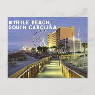 Myrte Strand, South Carolina Postcard Postkarte