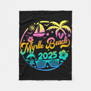 Myrtle Beach 2025 Family Vacation Beach Matching G Fleecedecke