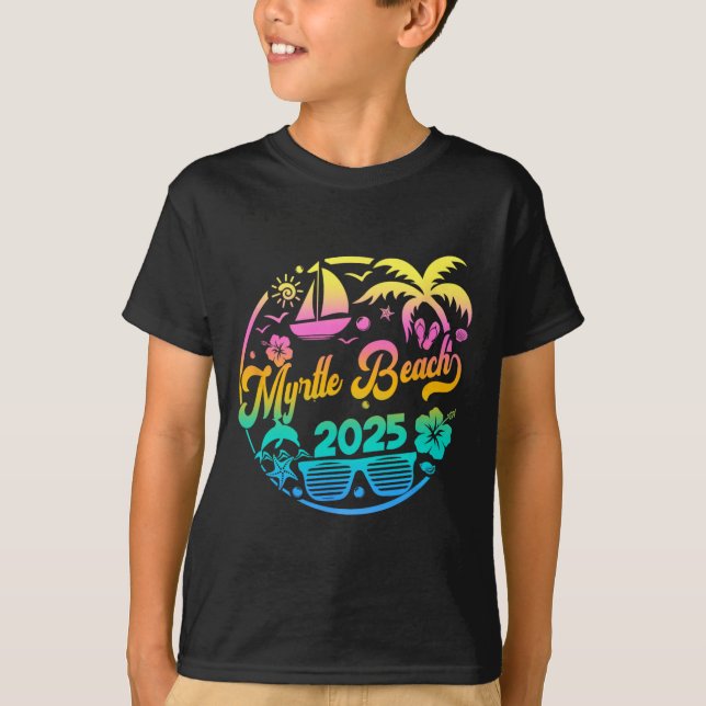 Myrtle Beach 2025 Family Vacation Beach Matching G T-Shirt (Vorderseite)