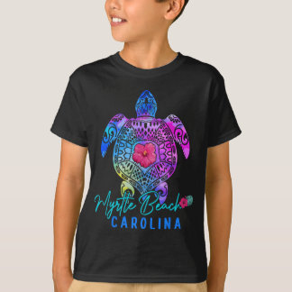 Myrtle Beach Carolina Gefärbte Krawatte Sea Turtle T-Shirt