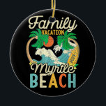Myrtle Beach Family Vacation 2023 Matching Retro C Keramik Ornament<br><div class="desc">Myrtle Beach Family Vacation 2023 Matching Retro Cousin</div>