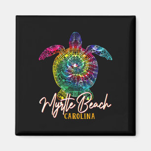 Myrtle Beach Gefärbte Krawatte Sea Turtle Carolina Magnet