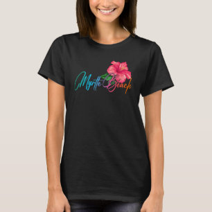 Myrtle Beach Hibiskus Blume Carolina Beach Luau T-Shirt