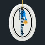Myrtle Beach. Keramik Ornament<br><div class="desc">Myrtle Beach South Carolina.</div>