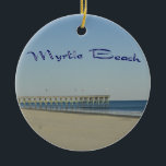 Myrtle Beach Keramikornament<br><div class="desc">Dieses ist eine schöne Ansicht von der Promenade bei Myrtle Beach,  Sc</div>