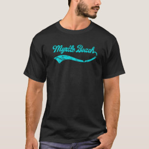 Myrtle Beach Ocean Summer Vacation Retro Baseball T-Shirt