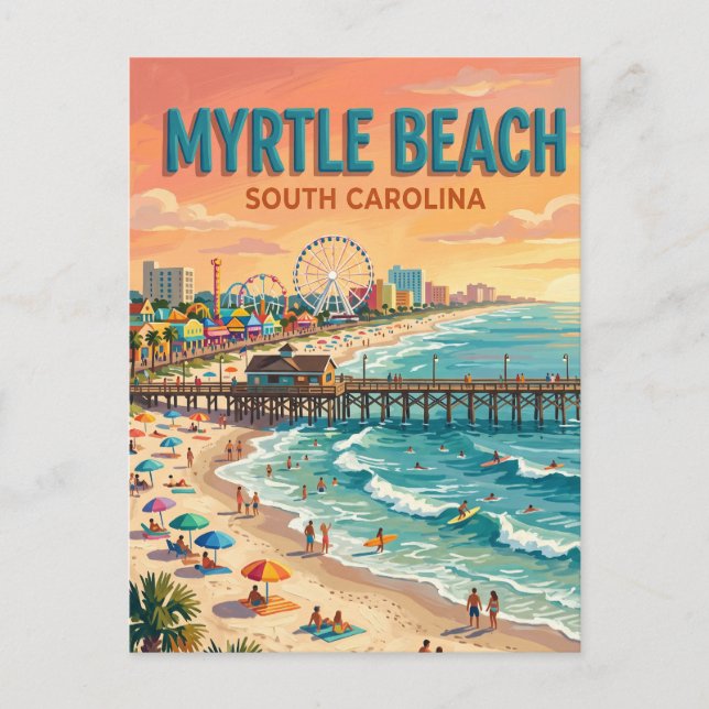 Myrtle Beach Postkarte (Vorderseite)
