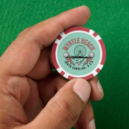 Myrtle Beach Retro Vignette Pokerchips