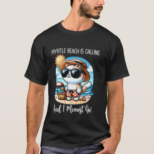 Myrtle Beach ruft lustige Katze Spring Break Somme T-Shirt