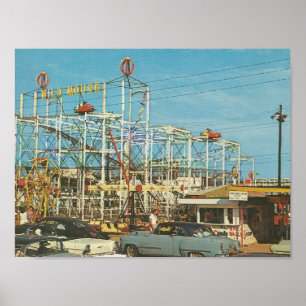 Myrtle Beach, SC ~ 1960s ~ Gay Dolphin Park Poster