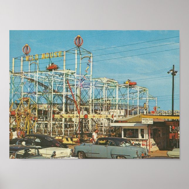 Myrtle Beach, SC ~ 1960s ~ Gay Dolphin Park Poster (Vorne)