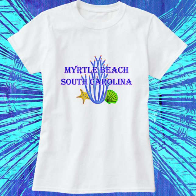 Myrtle Beach SC Cornflakes Starfish and Scallop Mu T-Shirt (Von Creator hochgeladen)
