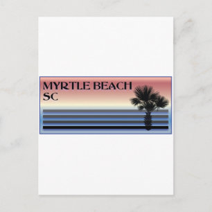 Myrtle Beach SC Palm Tree Postkarte