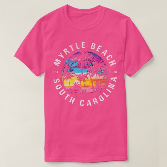 Myrtle Beach SC Palm Tree T-Shirt (Design vorne)