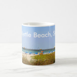 Myrtle Beach, Sc-Tassen-Strand-Szenen-Pier Tasse