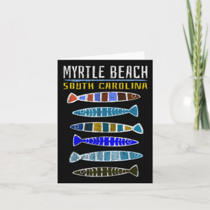 Myrtle Beach Shirt Niedlich Fischfang Süd Carolin Karte