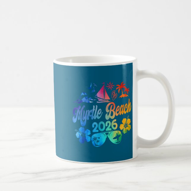 Myrtle Beach South Carolina 2026 Vacation Beach Ti Kaffeetasse (Rechts)