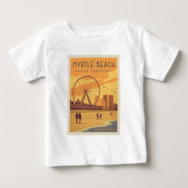 Myrtle Beach | South Carolina Baby T-shirt (Vorderseite)