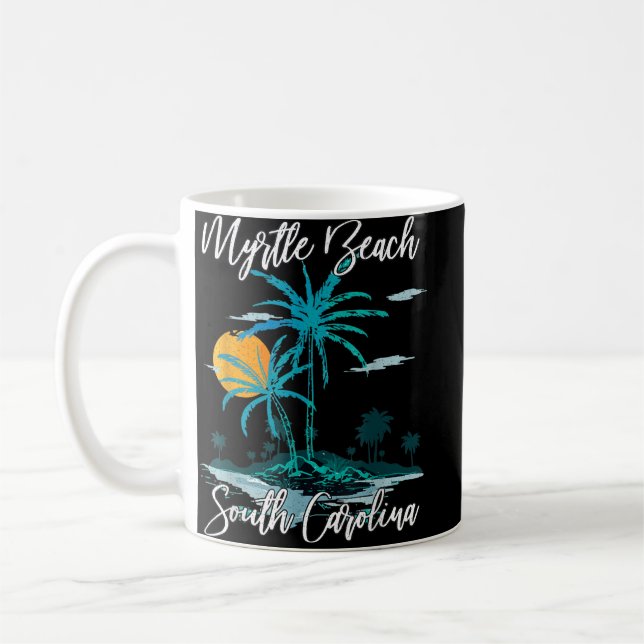 Myrtle Beach South Carolina Beach Summer Surfing P Kaffeetasse (Links)