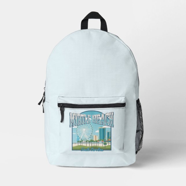 Myrtle Beach, South Carolina Bedruckter Rucksack (Vorderseite)