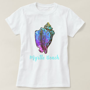 Myrtle Beach South Carolina Hübsch Conch Sea Musch T-Shirt