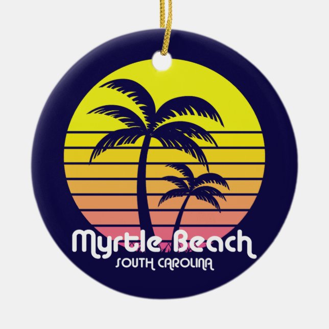 Myrtle Beach, South Carolina Keramik Ornament (Vorne)
