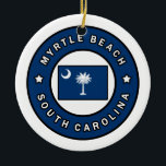 Myrtle Beach South Carolina Keramik Ornament<br><div class="desc">Myrtle Beach South Carolina</div>