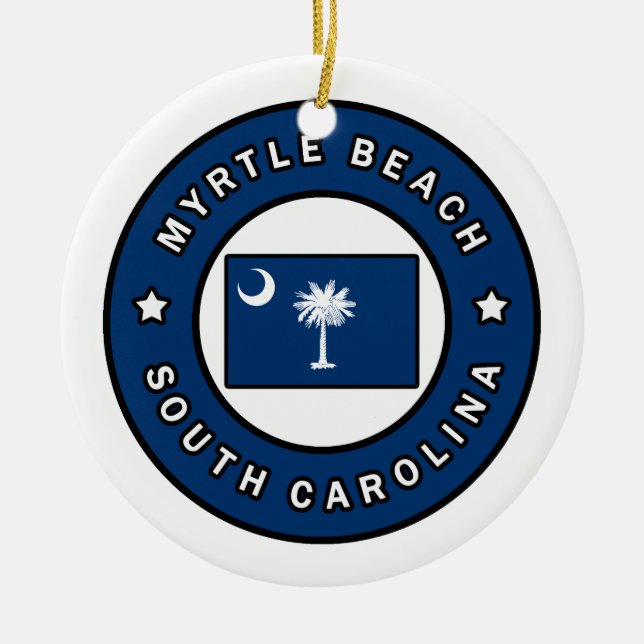 Myrtle Beach South Carolina Keramik Ornament (Vorne)