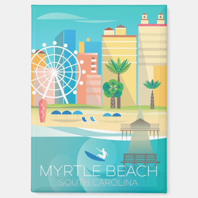 Myrtle Beach, South Carolina Kühlschrank Magnet (Vorderseite)