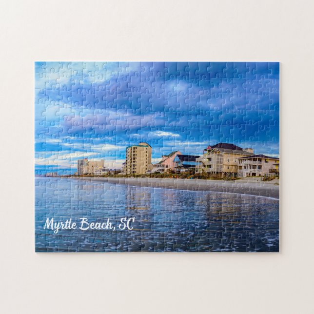 Myrtle Beach, South Carolina Ocean Beach View Puzzle (Horizontal)