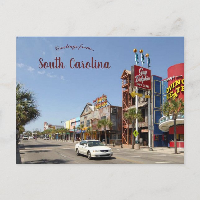 Myrtle Beach South Carolina Postkarte (Vorderseite)