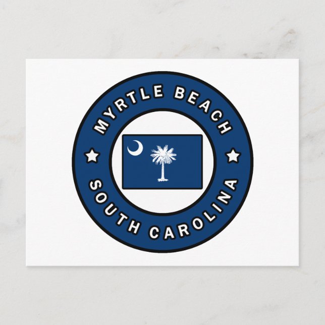 Myrtle Beach South Carolina Postkarte (Vorderseite)
