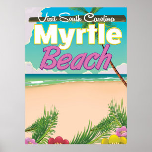 Myrtle Beach South Carolina Reiseplakat Poster