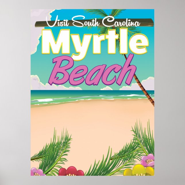 Myrtle Beach South Carolina Reiseplakat Poster (Vorne)