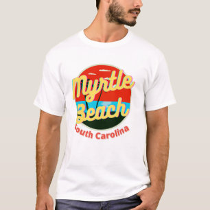 Myrtle Beach South Carolina Retro Sunset T-Shirt