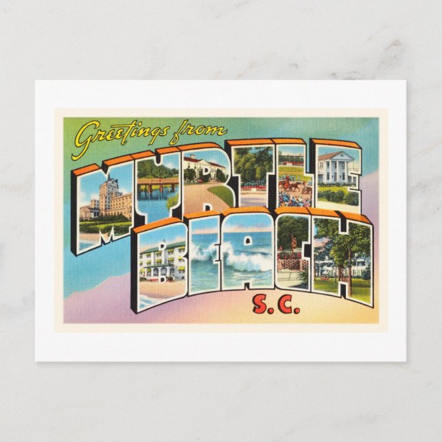 Myrtle Beach South Carolina SC Vintag Postkarte (Vorderseite)