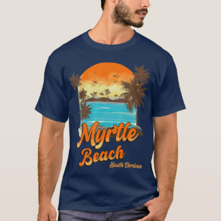 Myrtle Beach South Carolina Sommerferienpalme T-Shirt