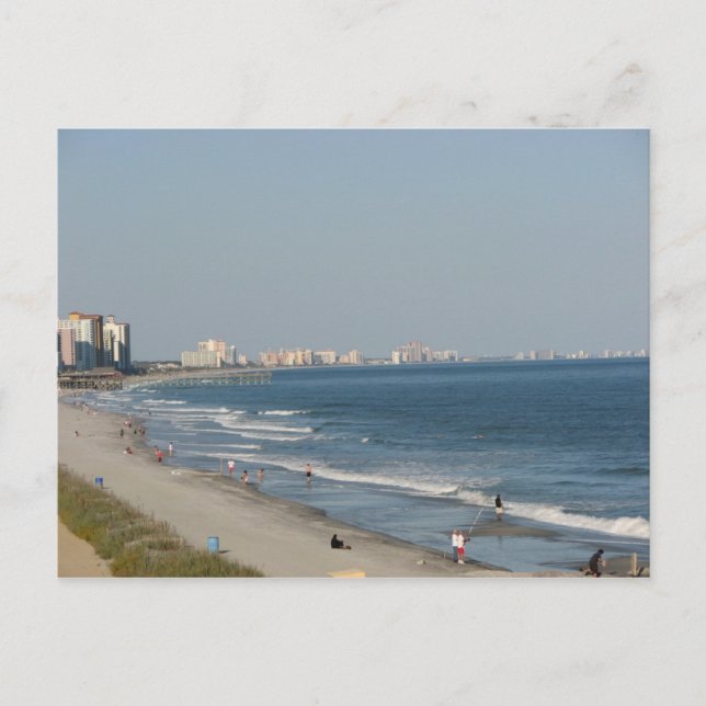 Myrtle Beach South Carolina Strand Postkarte (Vorderseite)