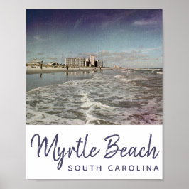 Myrtle Beach South Carolina Vintag Poster