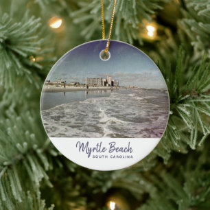 Myrtle Beach South Carolina Vintage Keramik Ornament