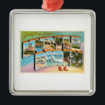 Myrtle Beach South Carolina Vintage Postkarte Sc Ornament Aus Metall<br><div class="desc">Myrtle Beach,  South Carolina Sc

Ein nostalgisches,  Vintages Reiseandenken-Postkartenbild,  ein authentischer retro Entwurf. Grüße von der amerikanischer Reiseberichts-virtuellen Wandergruppe!</div>