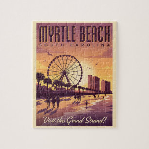 Myrtle Beach South Carolina Vintage Reise Puzzle