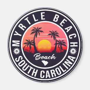 Myrtle Beach South Carolina - Vintager 60er Souven Magnet