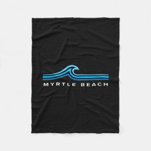Myrtle Beach South Carolina Wellen Herren Damen Ju Fleecedecke